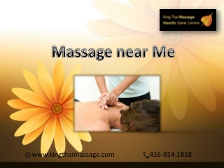 Massage near me in Toronto at a reasonable price - King Thai Massage Centre