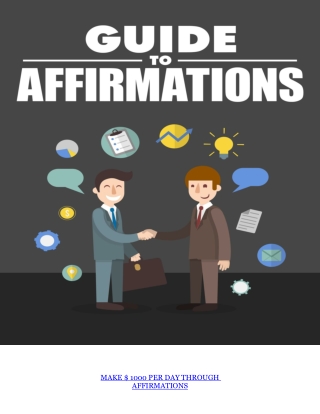 Guide to Affirmations