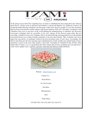 Flower Delivery Bloemfontein | Izami.co.za