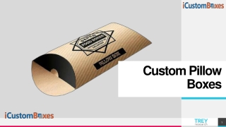 Try Our Amazing Printed Custom Pillow Boxes