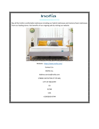 Get Best Mattress | Inofia.Com