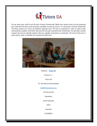 Best and Qualified Private Tutors in Adelaide