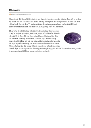 Charoite