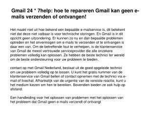 Contact Gmail nederland