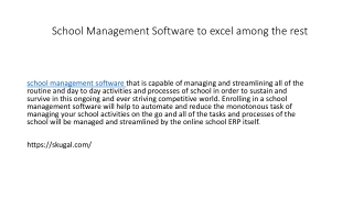 School Management Software to excel among the rest