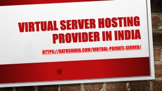 Virtual Server Hosting Provider in India