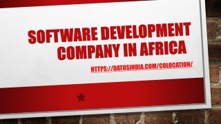 Software Development Company in Africa
