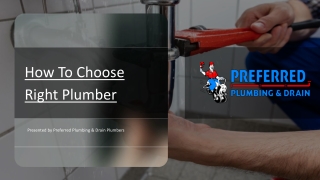 How To Choose Right Plumber