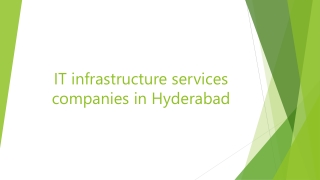 IT Infrastructure as a Service in Hyderabad