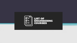 Engineering Courses List, Eligibility & Entrance Exam
