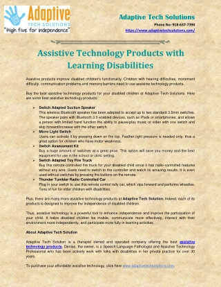 Speech Therapy Products