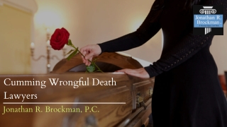 Cumming Wrongful Death Lawyers