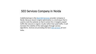 SEO Services Company in Noida