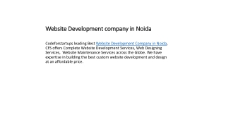 Website Development company in Noida