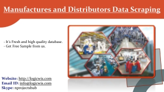 Manufactures and Distributors Data Scraping