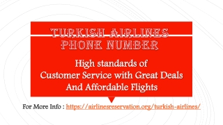 Get any of your traveling queries resolve to Turkish Airlines Phone Number