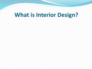 Andrew Callejo - What is Interior Design?