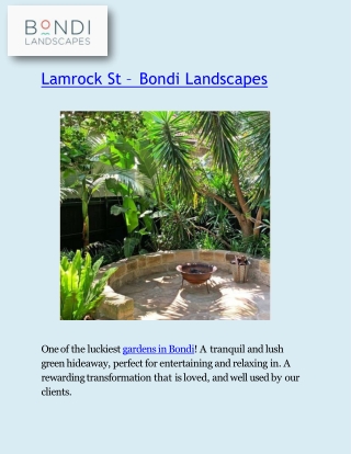 Lamrock St – Bondi Landscapes