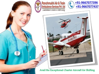 Take Well-Expanded Private Air and Train Ambulance Service in Bagdogra