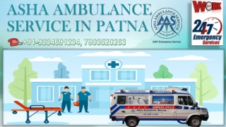 Get the best ICU Ambulance Service in Patna |ASHA