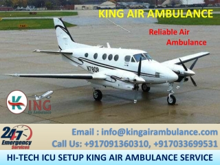 Air Ambulance in Delhi and Patna with Medical Team by King Ambulance