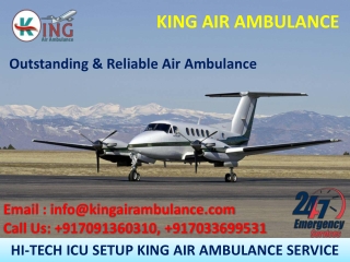 Get Low-Fare Air Ambulance in Chennai and Bangalore by King