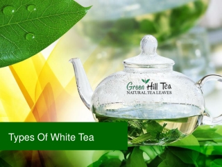 Types Of White Tea