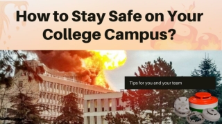 How to Stay Safe on your College Campus