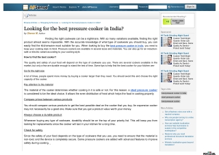 Looking for the best pressure cooker in India