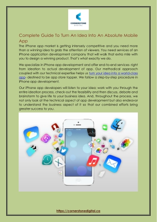 Complete Guide To Turn An Idea Into An Absolute Mobile App