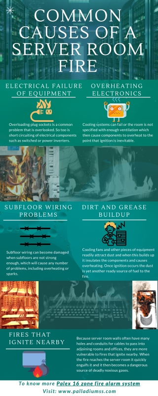 Common causes of a server room fire