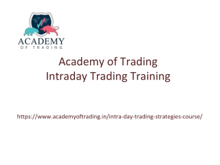 intraday Trading Training