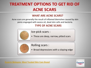 Opt Best Treatment Option To Get Rid Of Acne Scars - Eucerin Malaysia