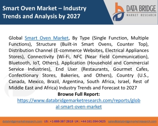 Smart Oven Market Trends, Analysis, Key Players and Forecast 2027