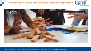 Manage Open Source Risk but Keep Engineers Empowered