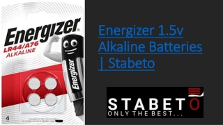 Energizer 1.5v Alkaline Batteries | Stabeto