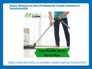 Seven Reasons to Hire Professional Carpet Cleaners