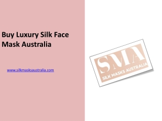 Buy Luxury Silk Face Mask Australia - www.silkmasksaustralia.com