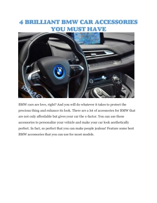 Bmw x5 accessories