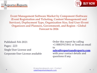 New Study on Event Management Software Market “Estimated to Reach US$ 6.4 Billion by 2026”