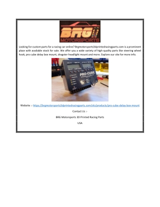 BRG Motorsports Online Presentations Channel