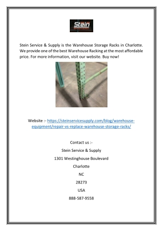 Warehouse Storage Racks | Stein Service & Supply