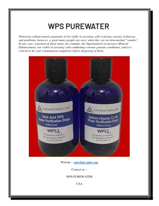 Purchase Mms USA | Wpspurewater.com