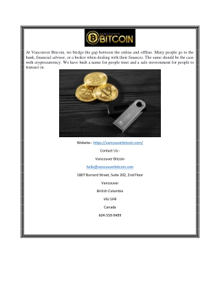 Vancouver Bitcoin Exchange | Vancouver Bitcoin