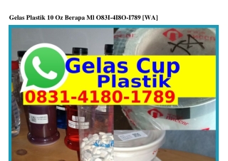 Gelas Plastik 10 Oz Berapa Ml Ö831 418Ö 1789[WhatsApp]