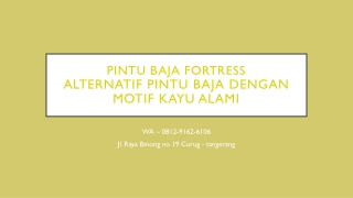 WA 0812-9162-6106 (FORTRESS) Harga Pintu Rumah Mewah Dari Seperti Kayu