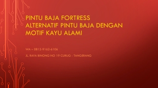 WA 0812-9162-6106 (FORTRESS) Harga Pintu Rumah Terbaru Modern