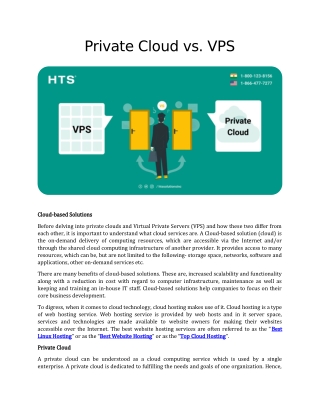 Private Cloud vs. VPS