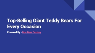 Top Selling Giant Teddy Bears for Every Occasion