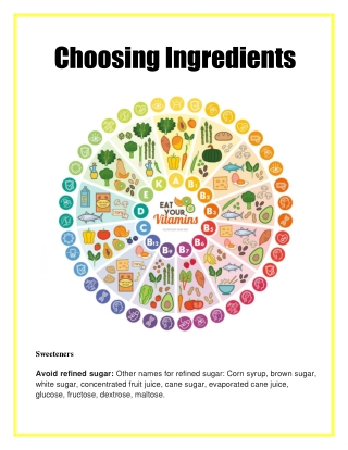 Choosing Ingredients- OptimizeNutrition